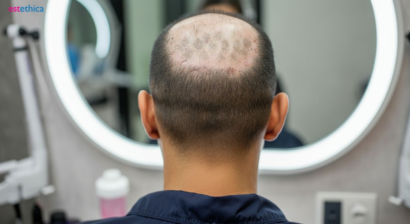 تقييم نتائج زراعة الشعر بعد شهر