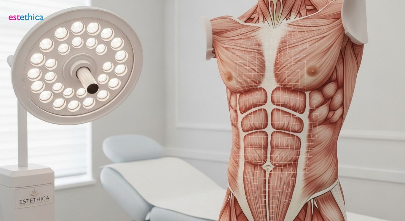 Abdominal contouring procedure for core aesthetics