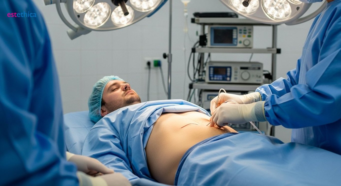 Abdominal Etching Before and After