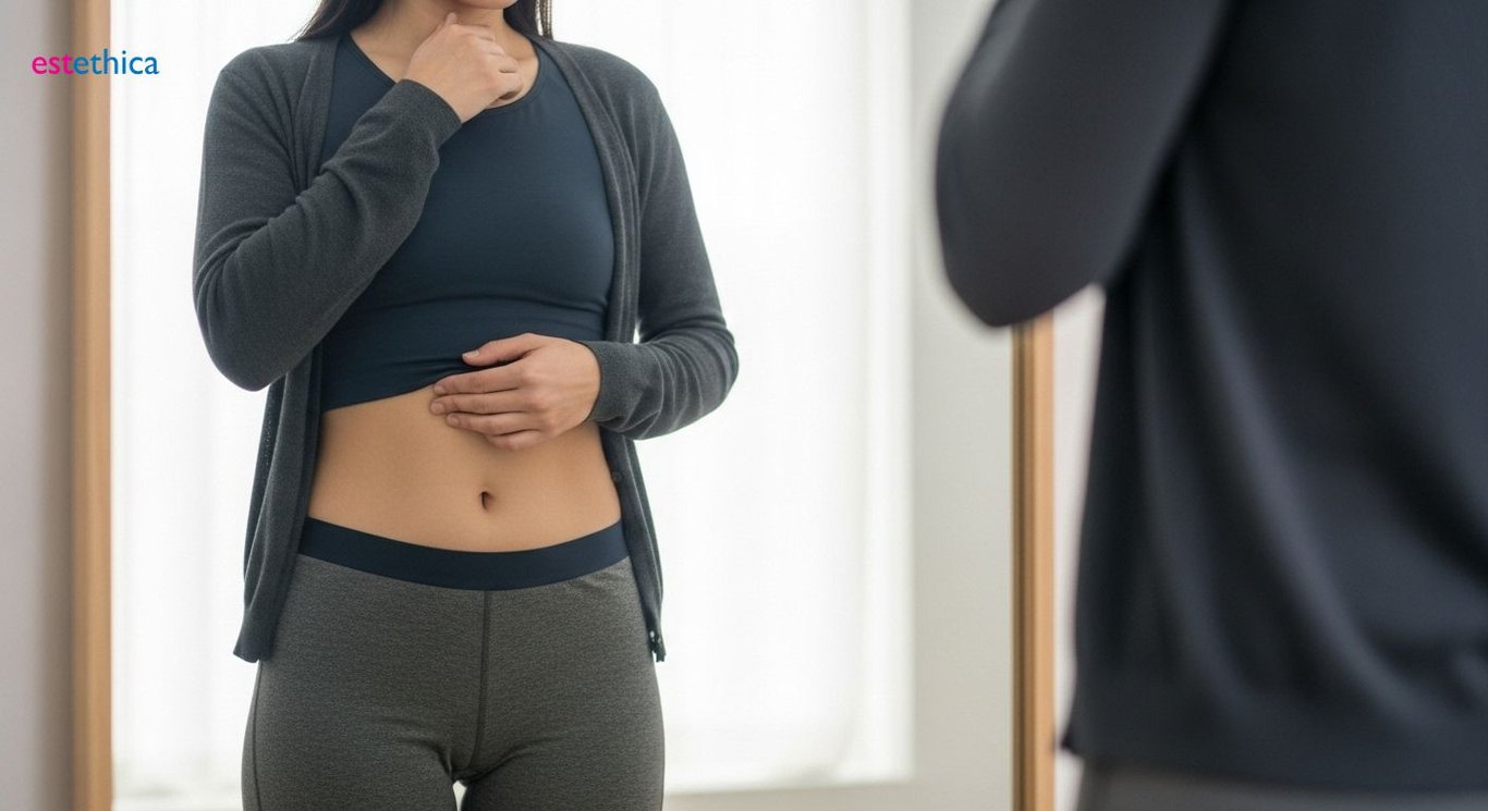 Abdominal etching procedure for sculpted abs
