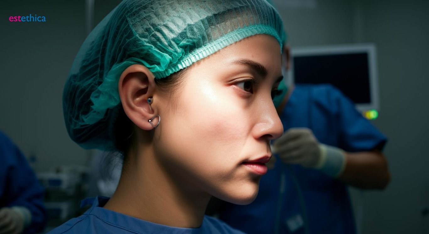 Adult ear reshaping otoplasty procedure