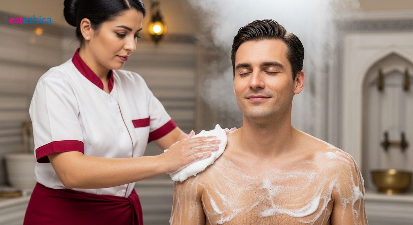 Hamamda Rahatlatıcı Buhar Banyosu ve Cilt Bakımı Uygulamaları