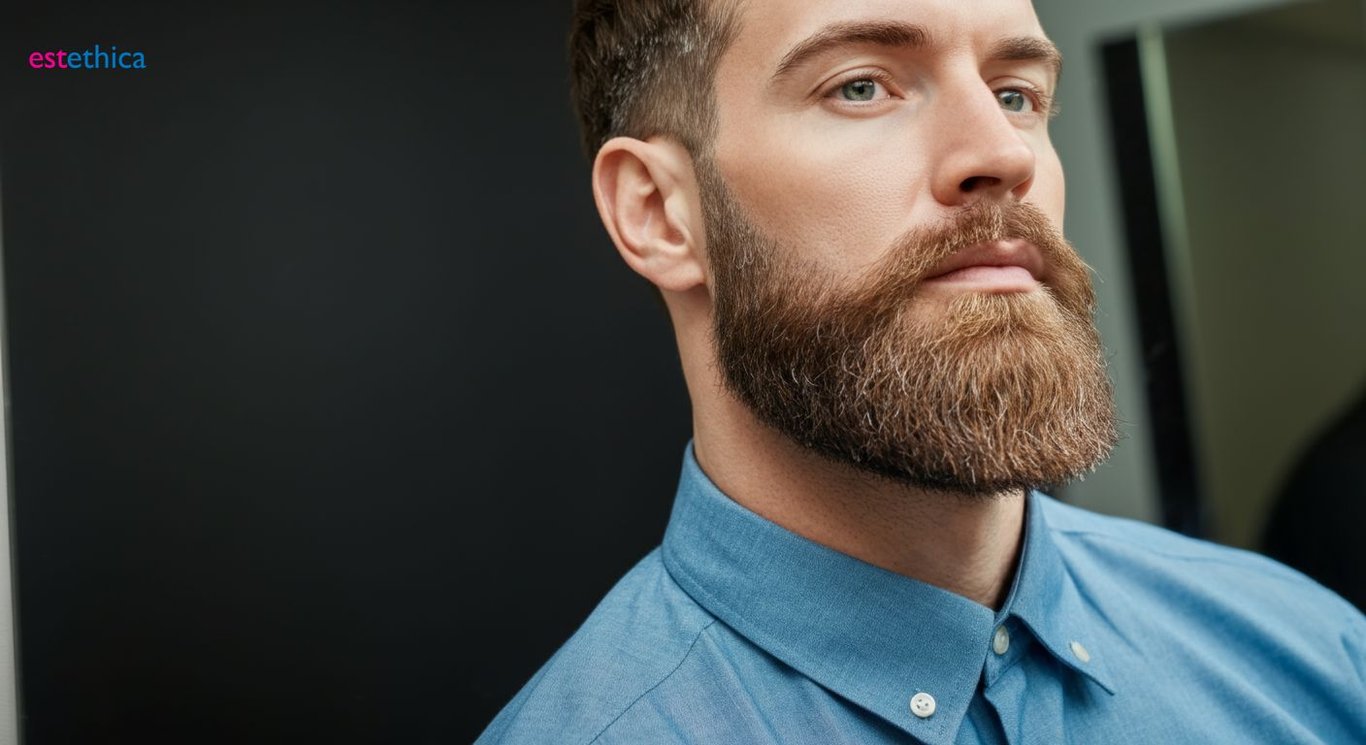Beard implants consultation with doctor
