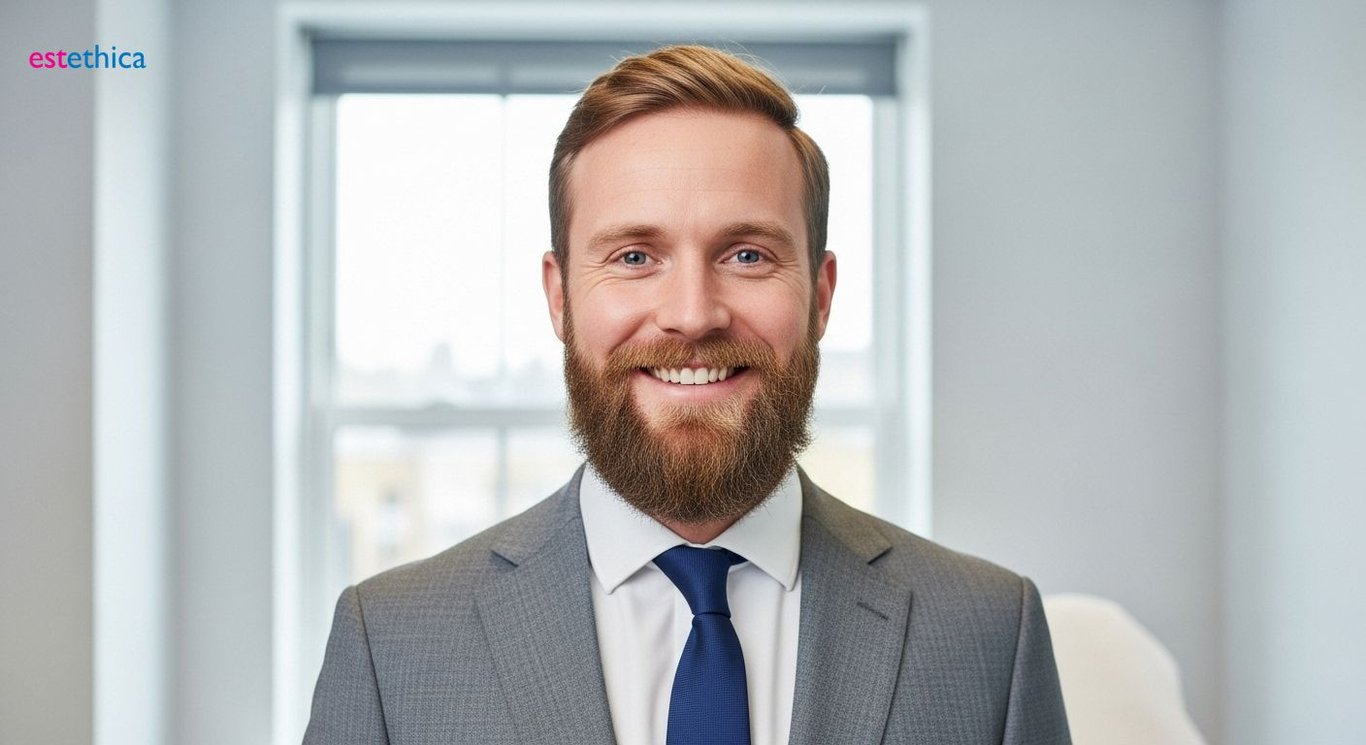 Beard transplant recovery stages