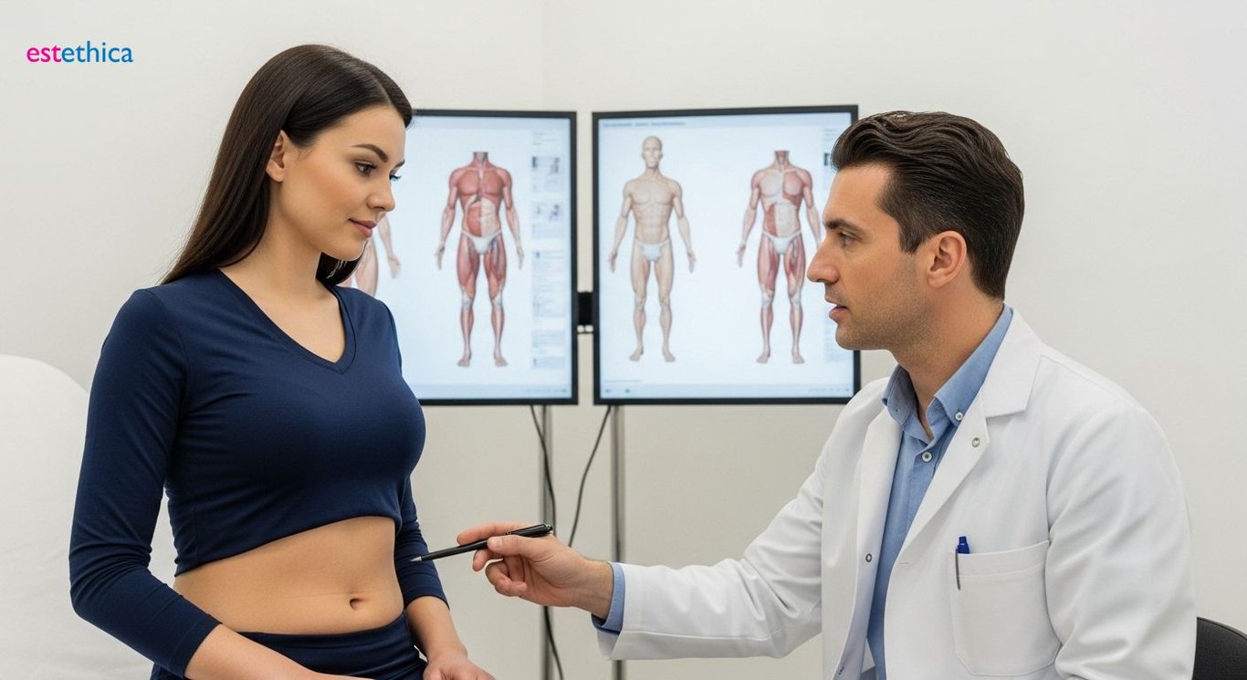 Liposuction body contouring