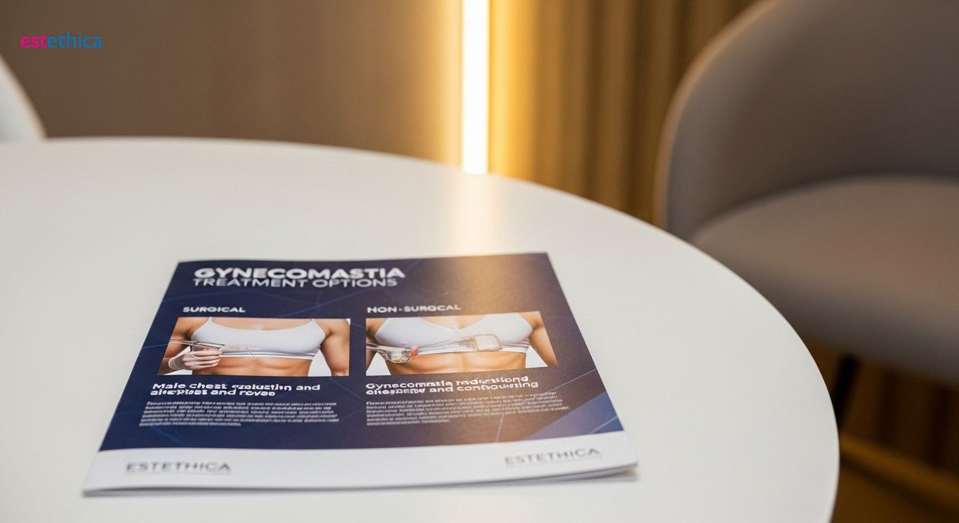 Gynecomastia treatment options illustration