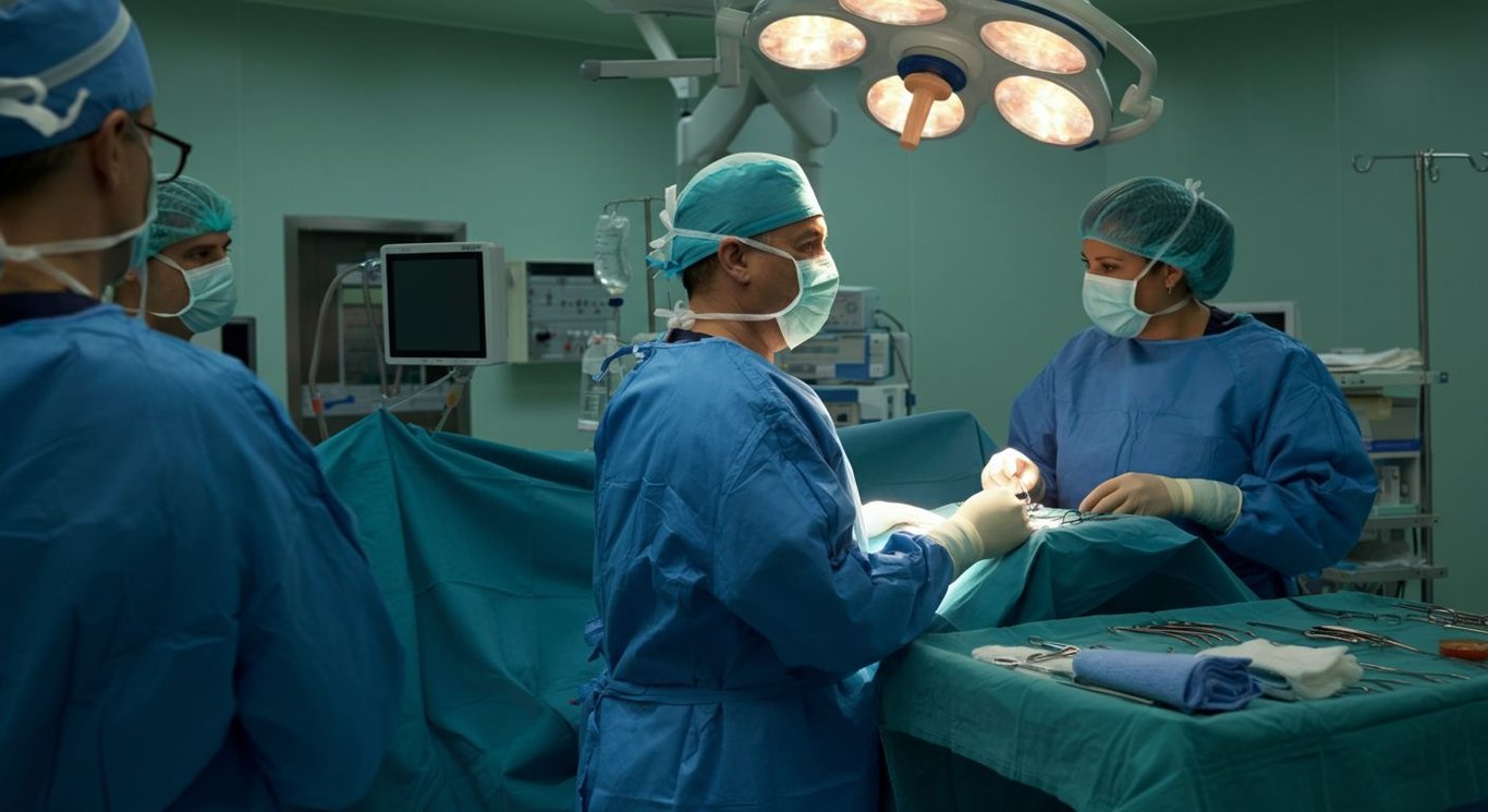 Bariatric surgery risks and benefits illustration