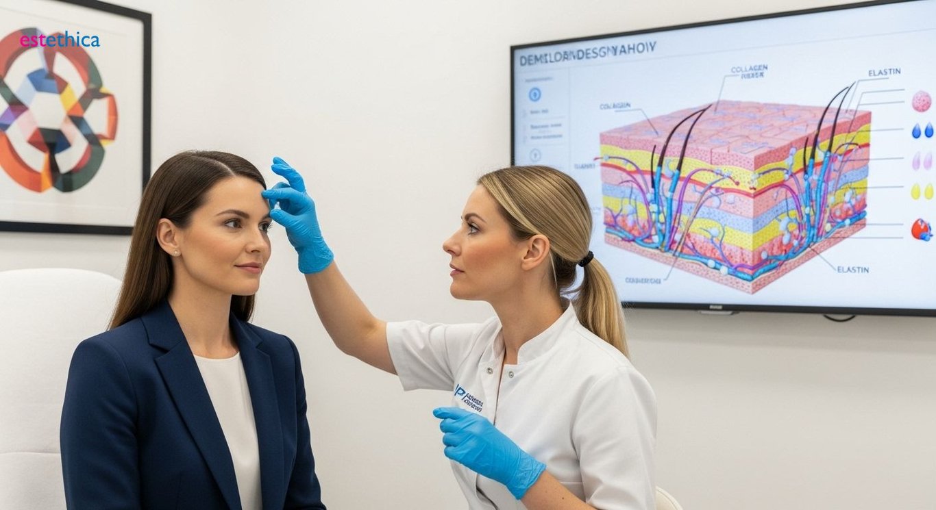 Skin texture improvement with cosmetic dermatology