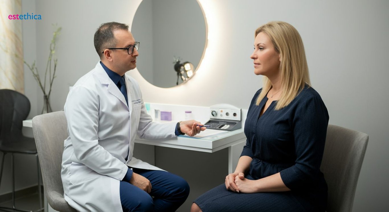 Blepharoplasty surgery image showcasing eyelid transformation