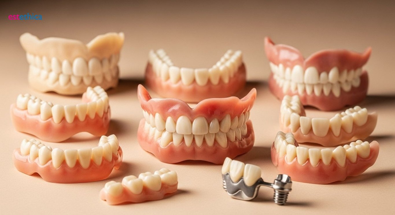 Dental prosthetics for restoring teeth functionality and aesthetics