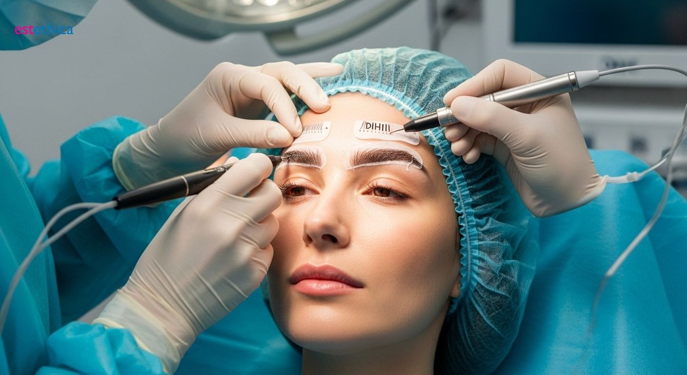 FUE ve DHI ile doğal kaşlar