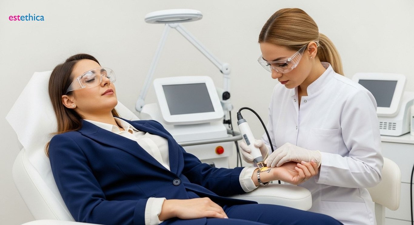 Dövme silme işlemi