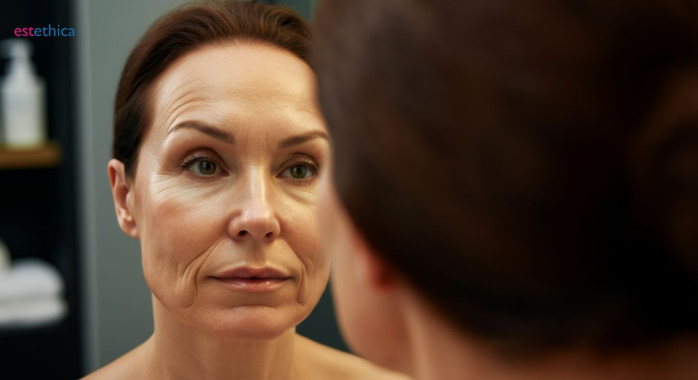 Non-invasive face lift effectiveness for aging skin