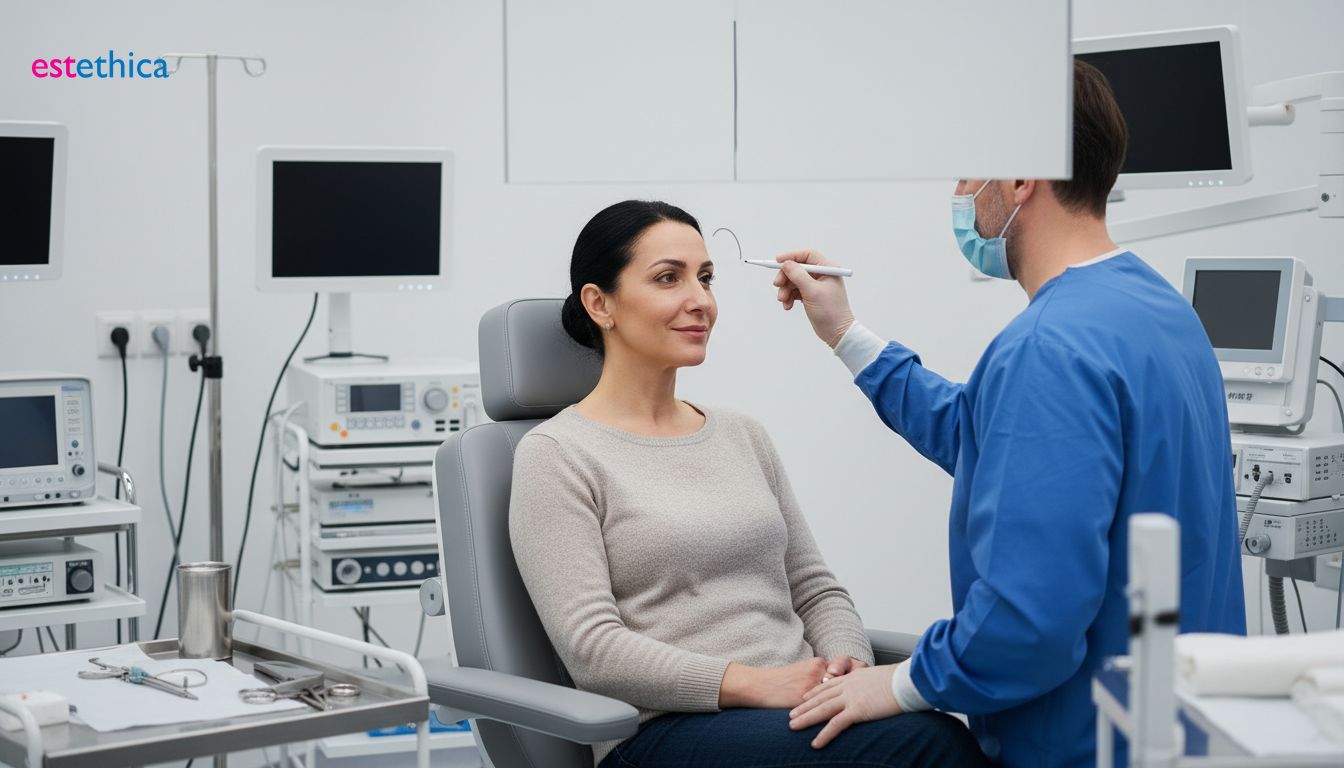 Alın Germe ile Kombine Kaş Estetiği