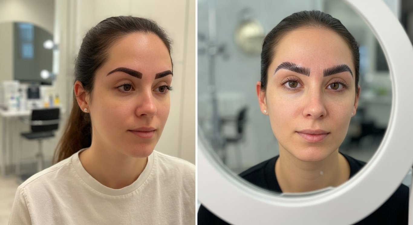 Eyebrow transplant before and after transformation