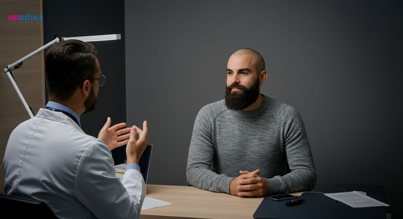 Facial hair transplant for natural results