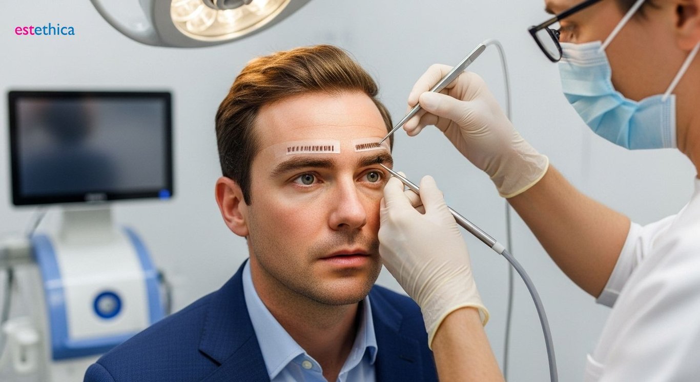 Eyebrow transplant candidate