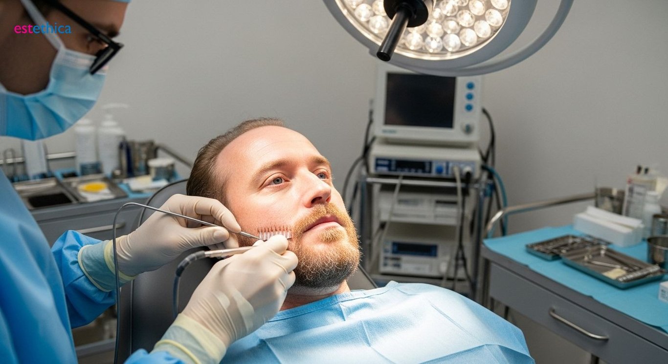Beard transplant Follicular Unit Extraction (FUE)