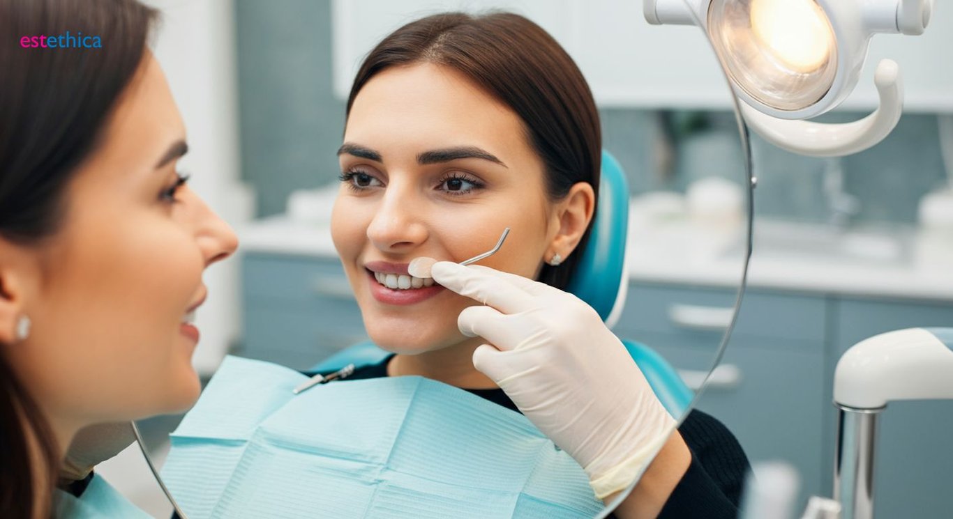 Veneers transforming a smile from crooked to captivating