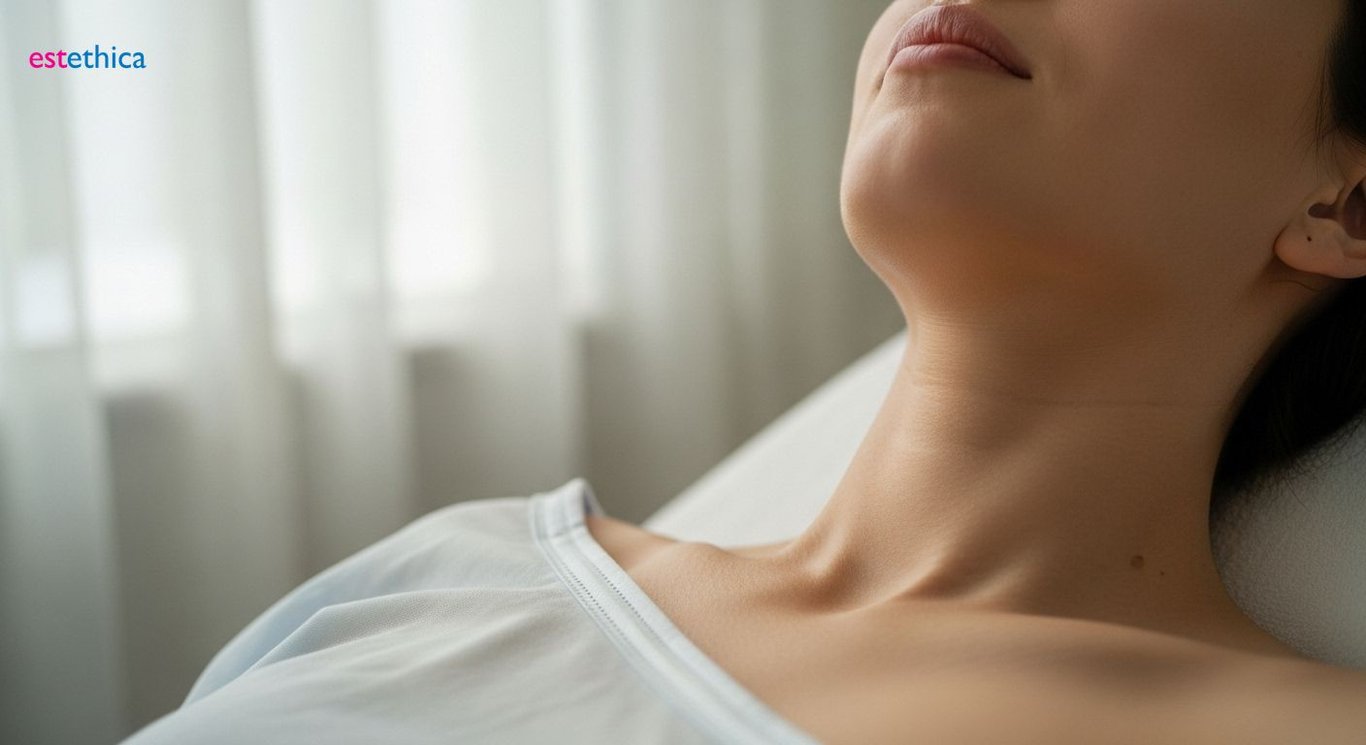 Gıdı liposuction ile çene hattı şekillendirme
