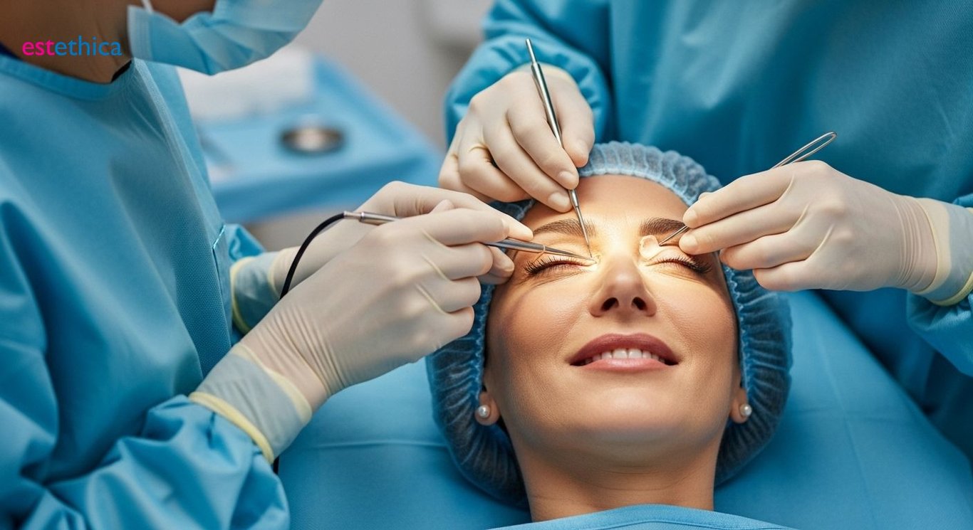 Göz Kapağı Düşüklüğü Tedavisi ve Gözaltı Torbaları Estetiği Kombinasyonu