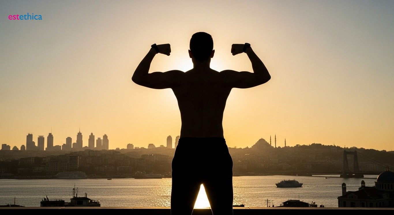 Teen boy with gynecomastia confidently navigating body changes
