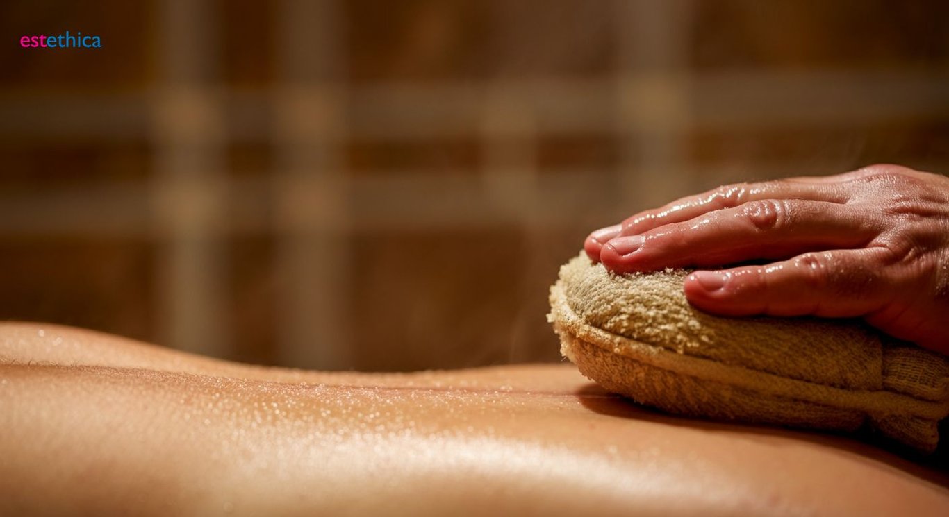 Hamamda kese ve köpük masajı, doğal detoks etkisi