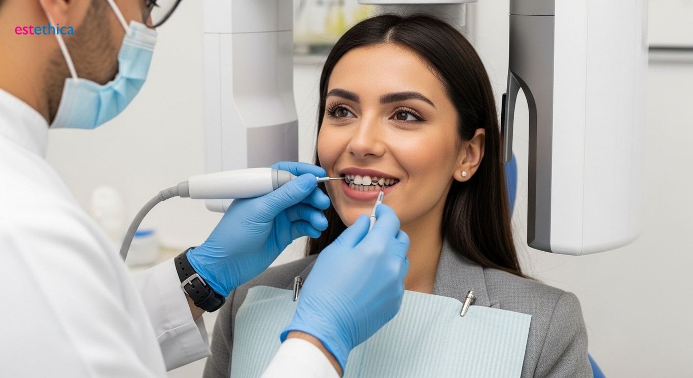 Lamine diş ve zirkonyum kaplama ile Hollywood gülüşü