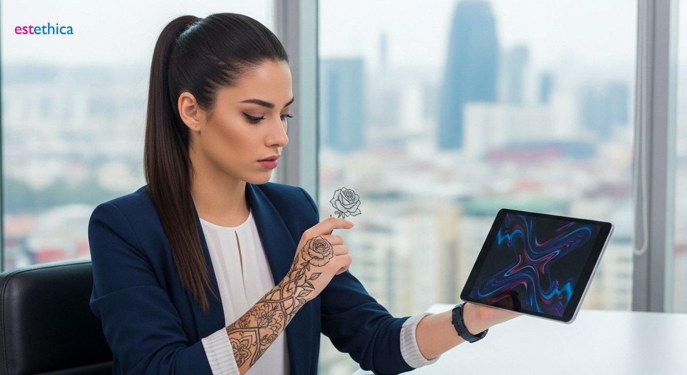 Lazerle dövme sildirme işlemi