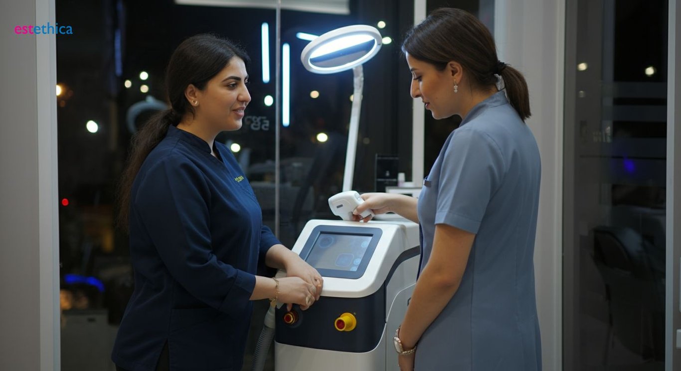 Lazerle dövme sildirme işlemi, kozmetik dermatoloji açıklaması