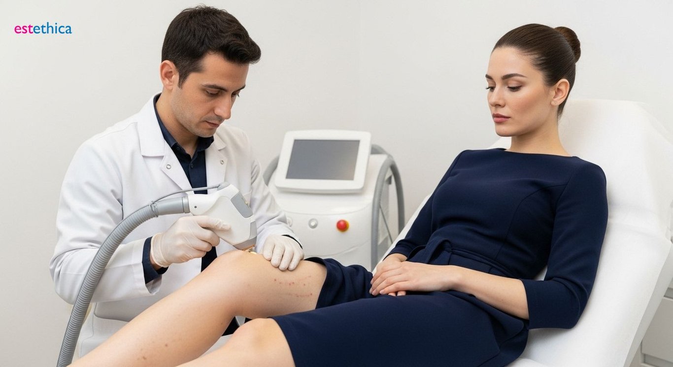 Lazerle kılcal damar tedavisi