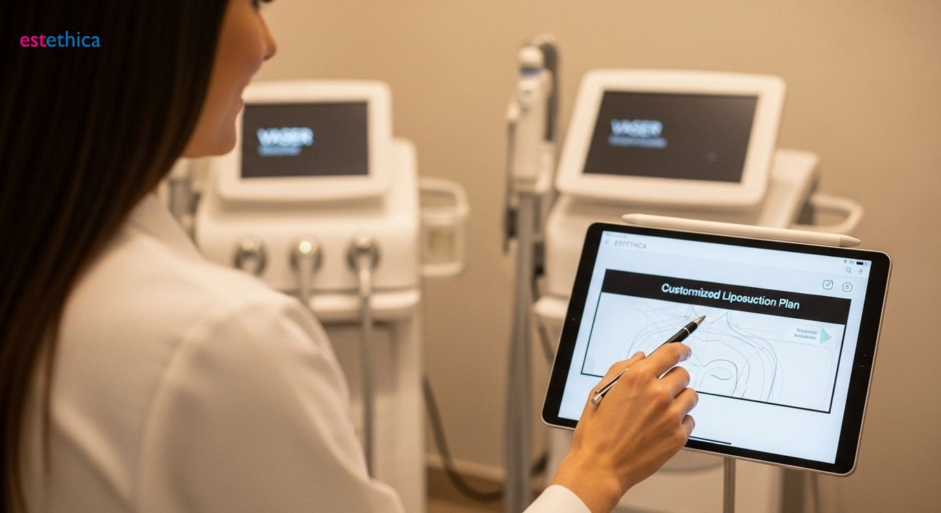 Lokal anestezi ile liposuction işlemi