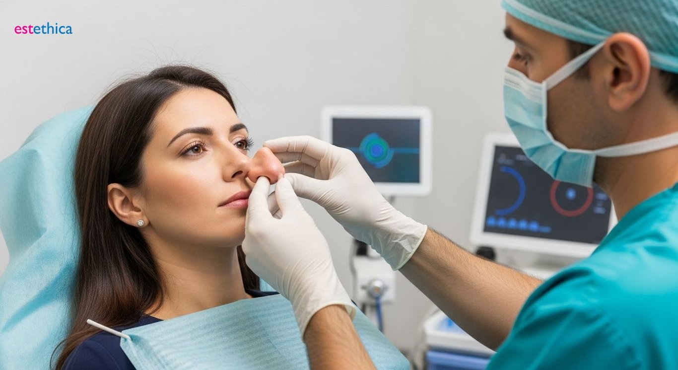 Rhinoplasty surgeon consultation