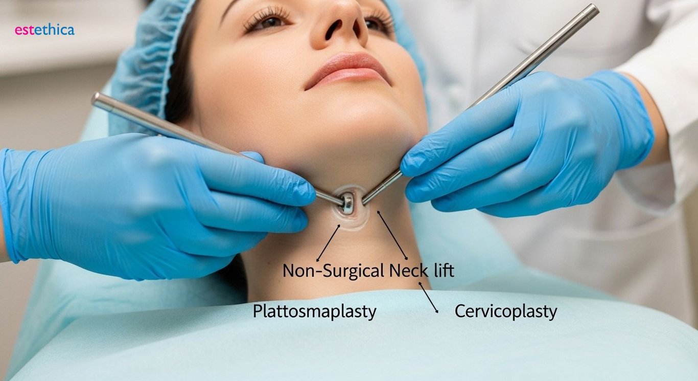 Neck contouring secrets for a defined jawline