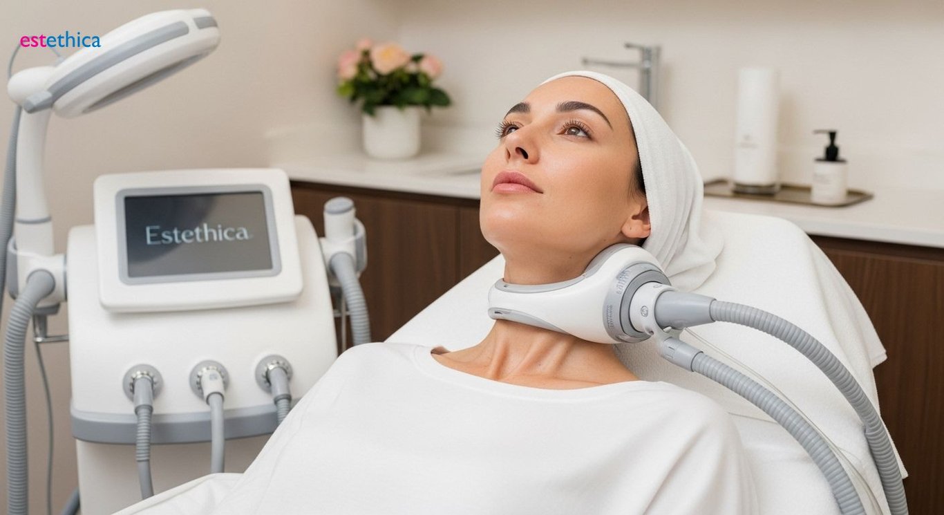Non-surgical neck tightening options for tech neck