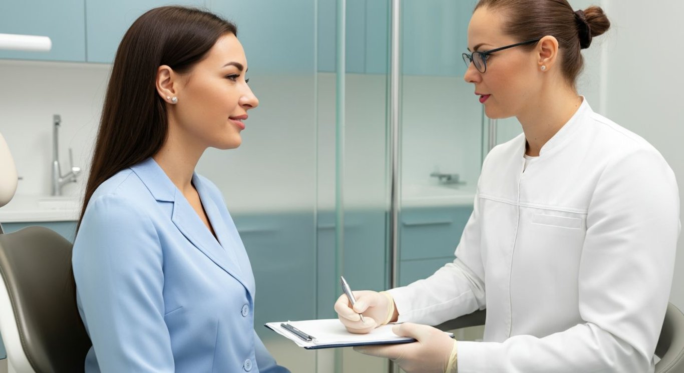 Dental implant osseointegration process illustration