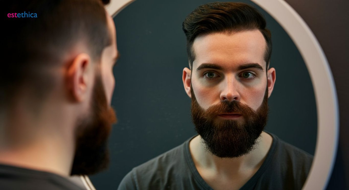 Beard transplant transformation for fuller look