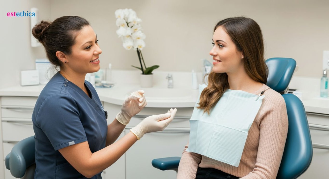 Porcelain veneers for perfect smile