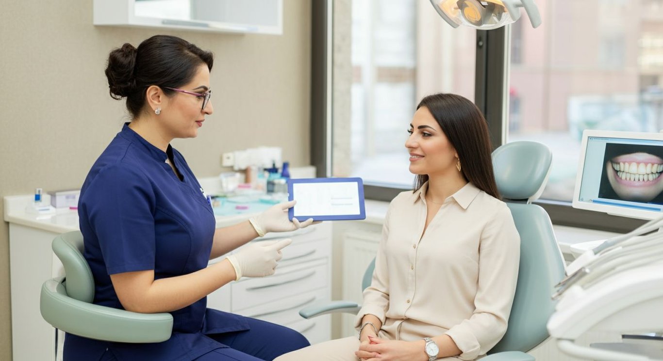 Porcelain veneers crafting natural-looking smile