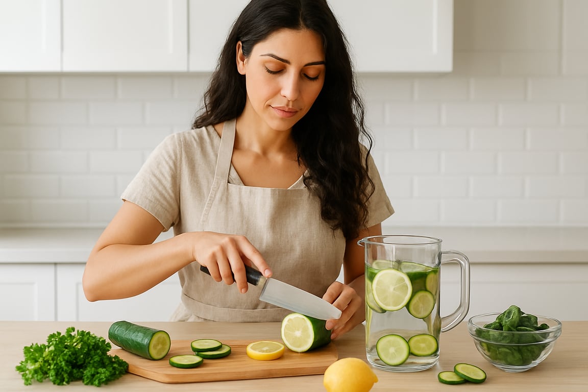 Pratik ve Etkili Detoks Suyu Yapımı