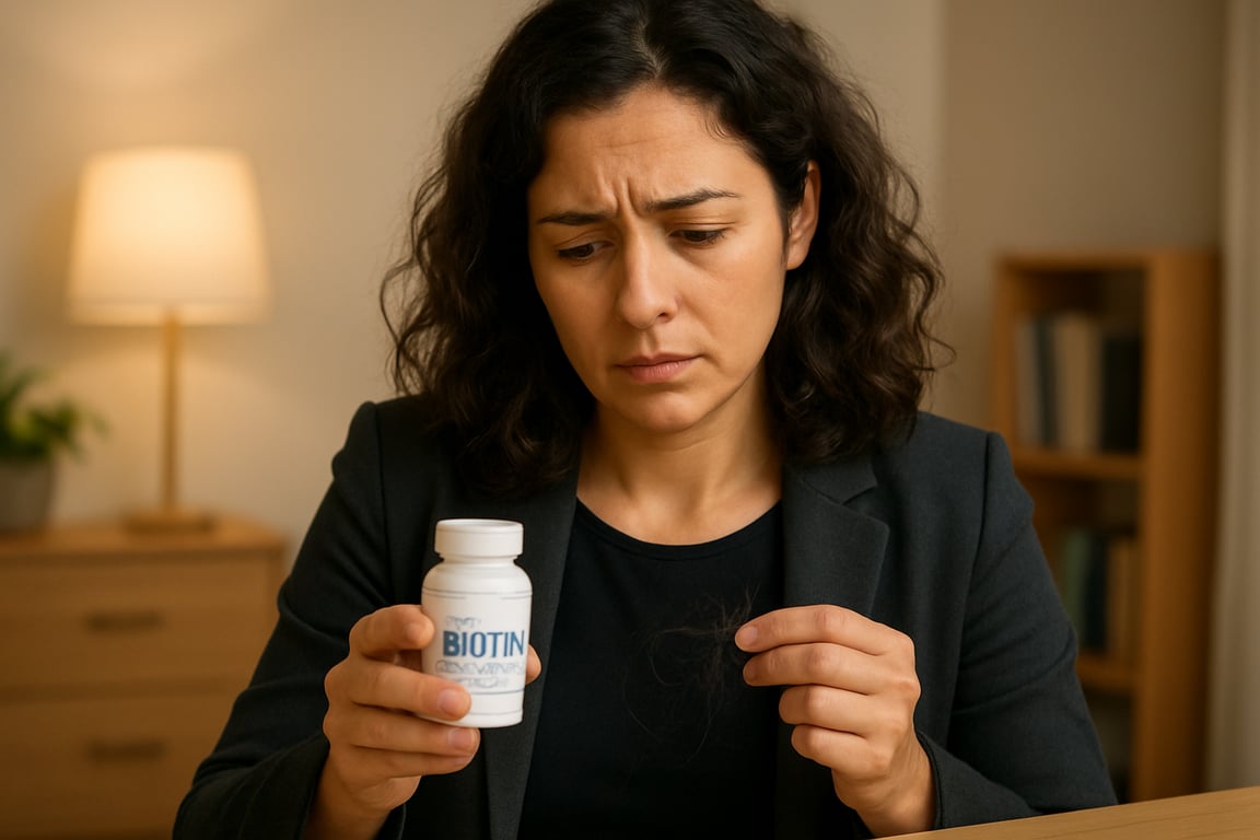 Saç Dökülmesi İçin Biotin ve İlk Kontrol
