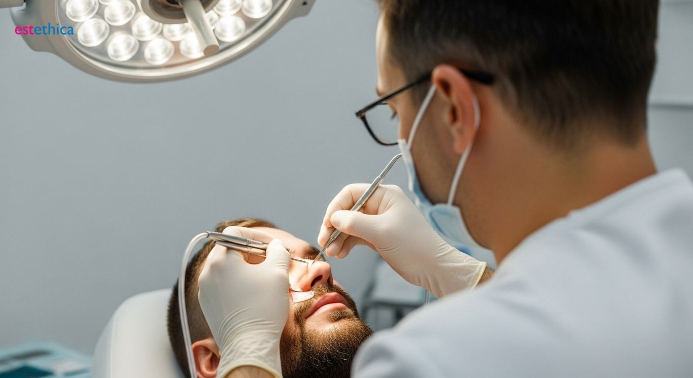 Sakal transplantasyonu ile yoğun sakal görünümü