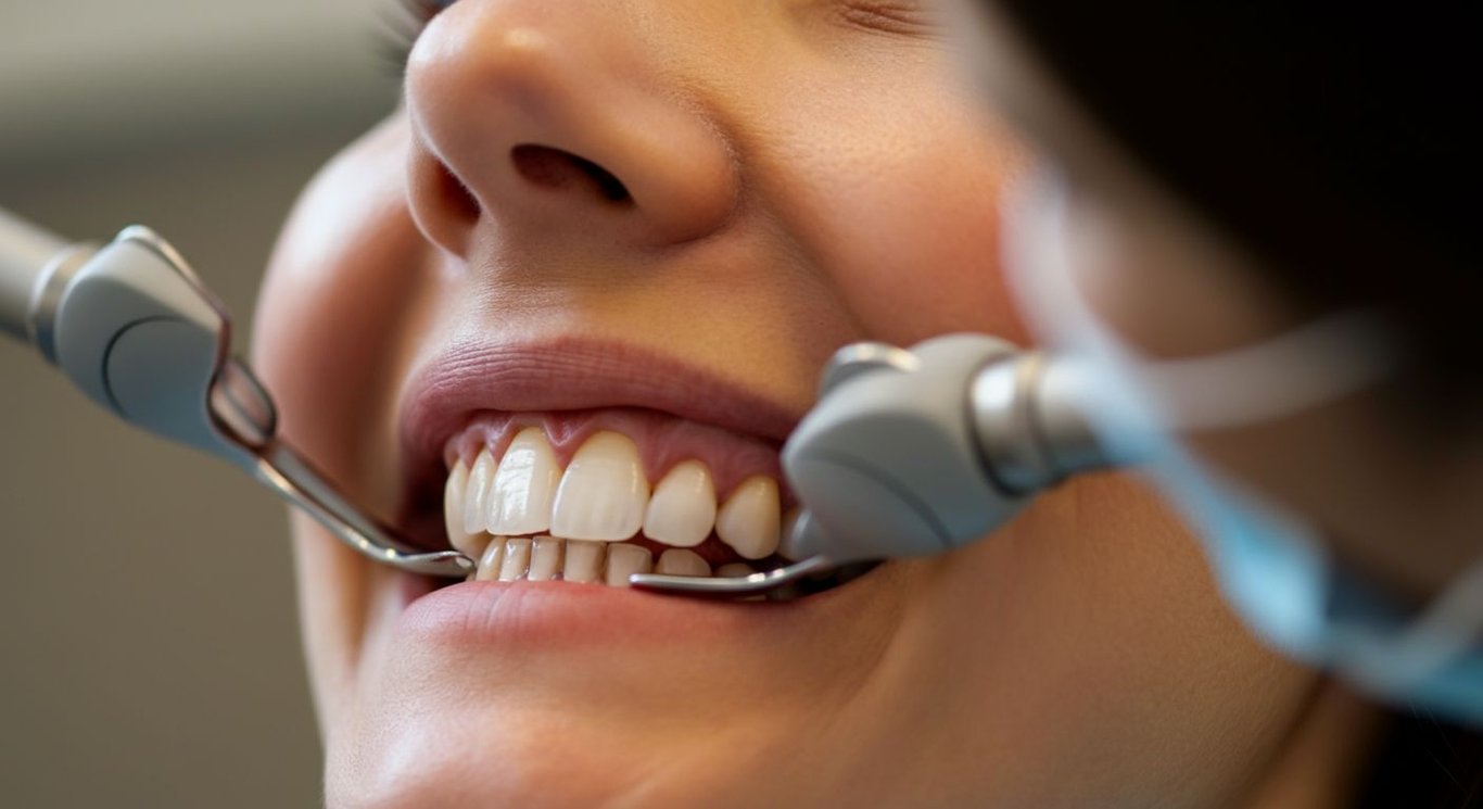 Smile makeover with veneers: before and after transformation