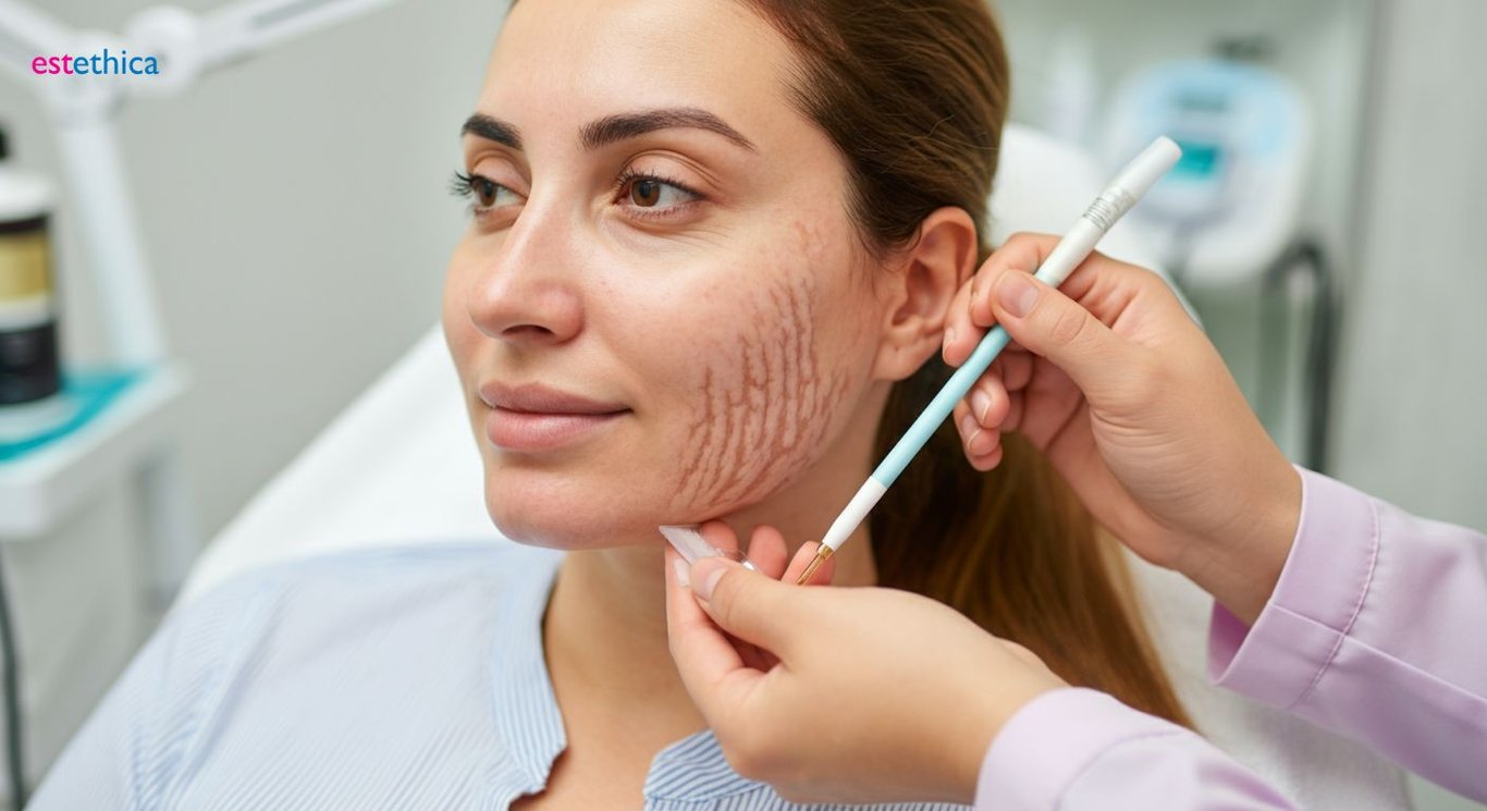 Stria tedavisinde cilt yenileme ve kolajen takviyesi