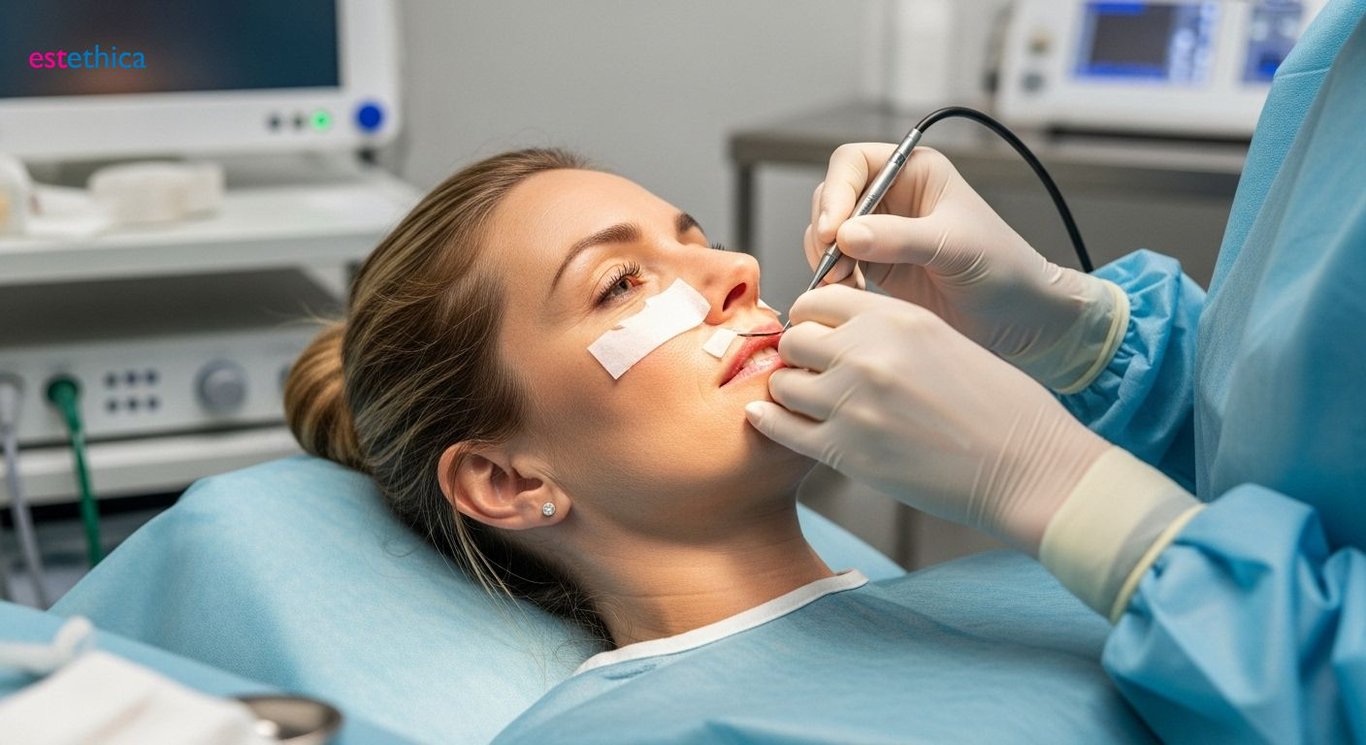 Surgical lip enhancement procedure