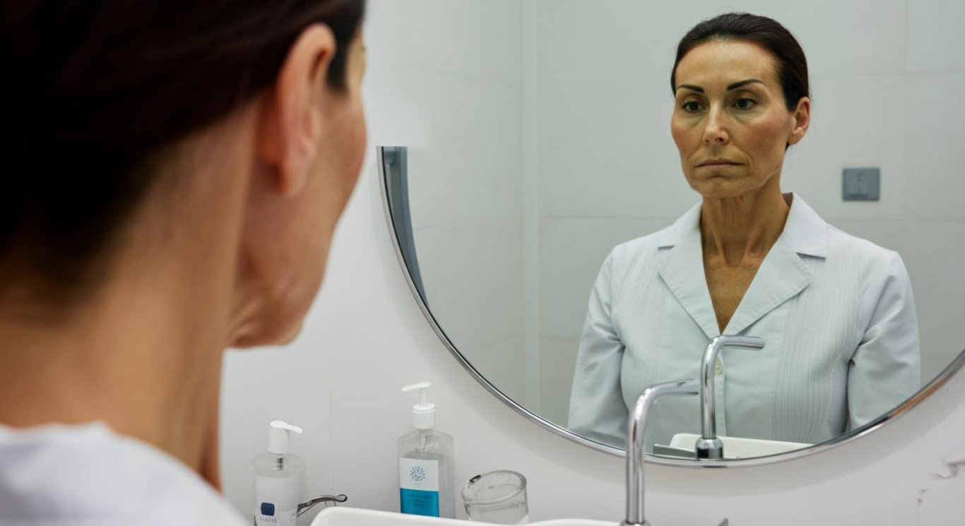 Neck contouring for defined jawline