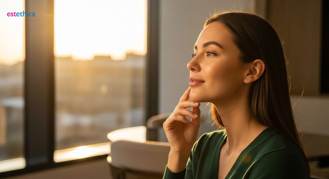 Dermatologist consulting patient for acne treatment options