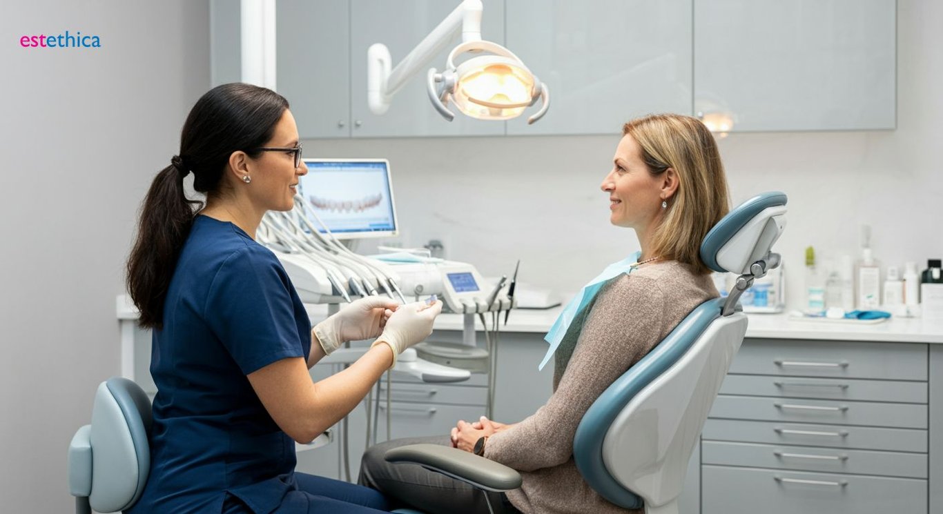 Dental implants osseointegration process illustration