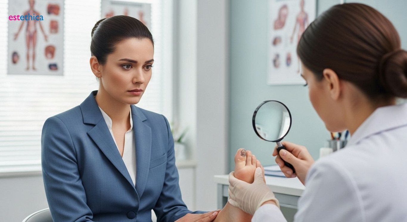 Tırnak mantarı enfeksiyonu görseli