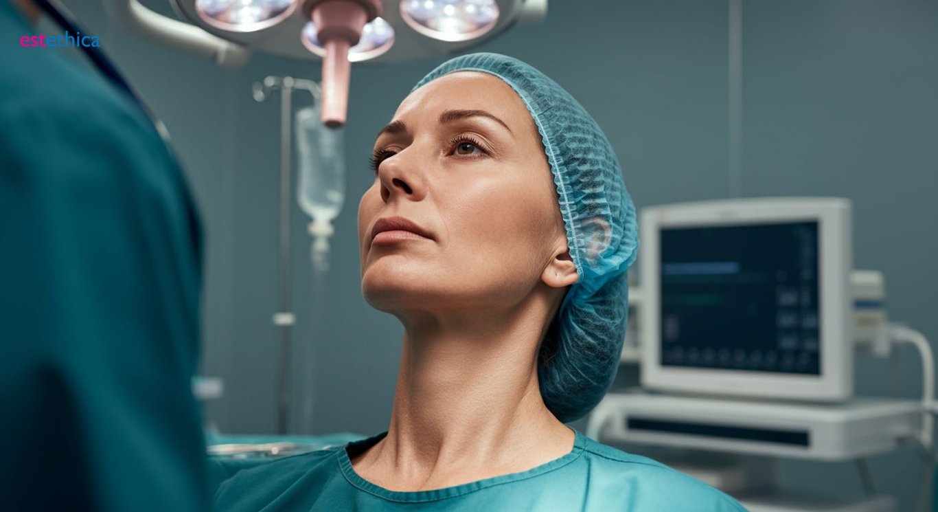 Neck lift procedure for turkey neck improvement